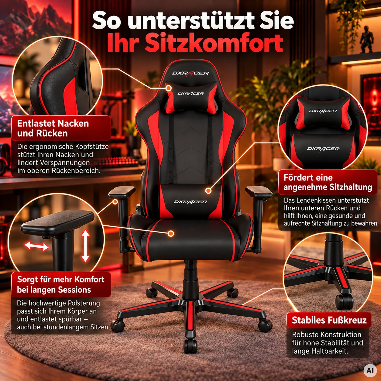RACEWELL 4 - Gaming-Stuhl