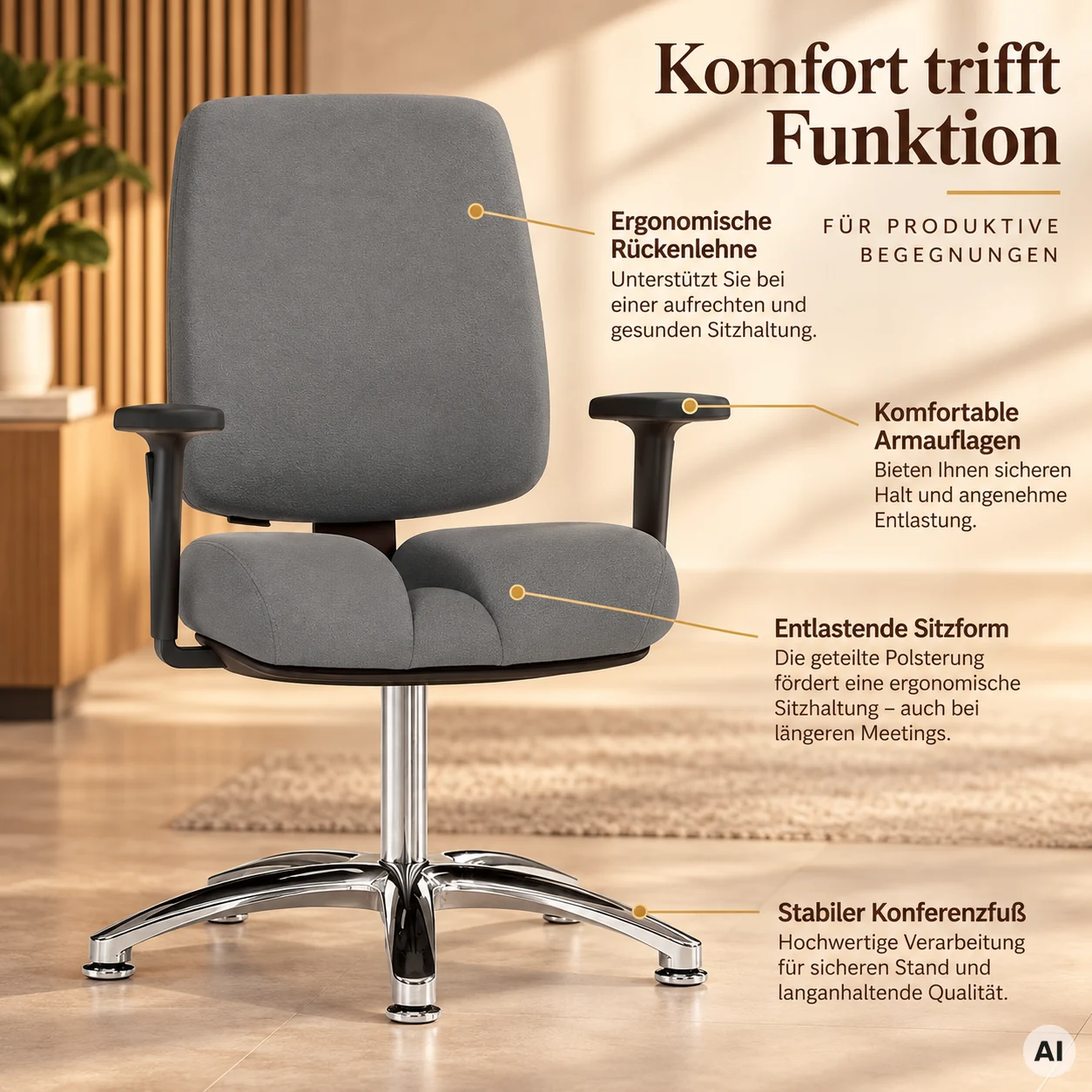 Mister ShapeUp ME - Konferenzstuhl für Männer