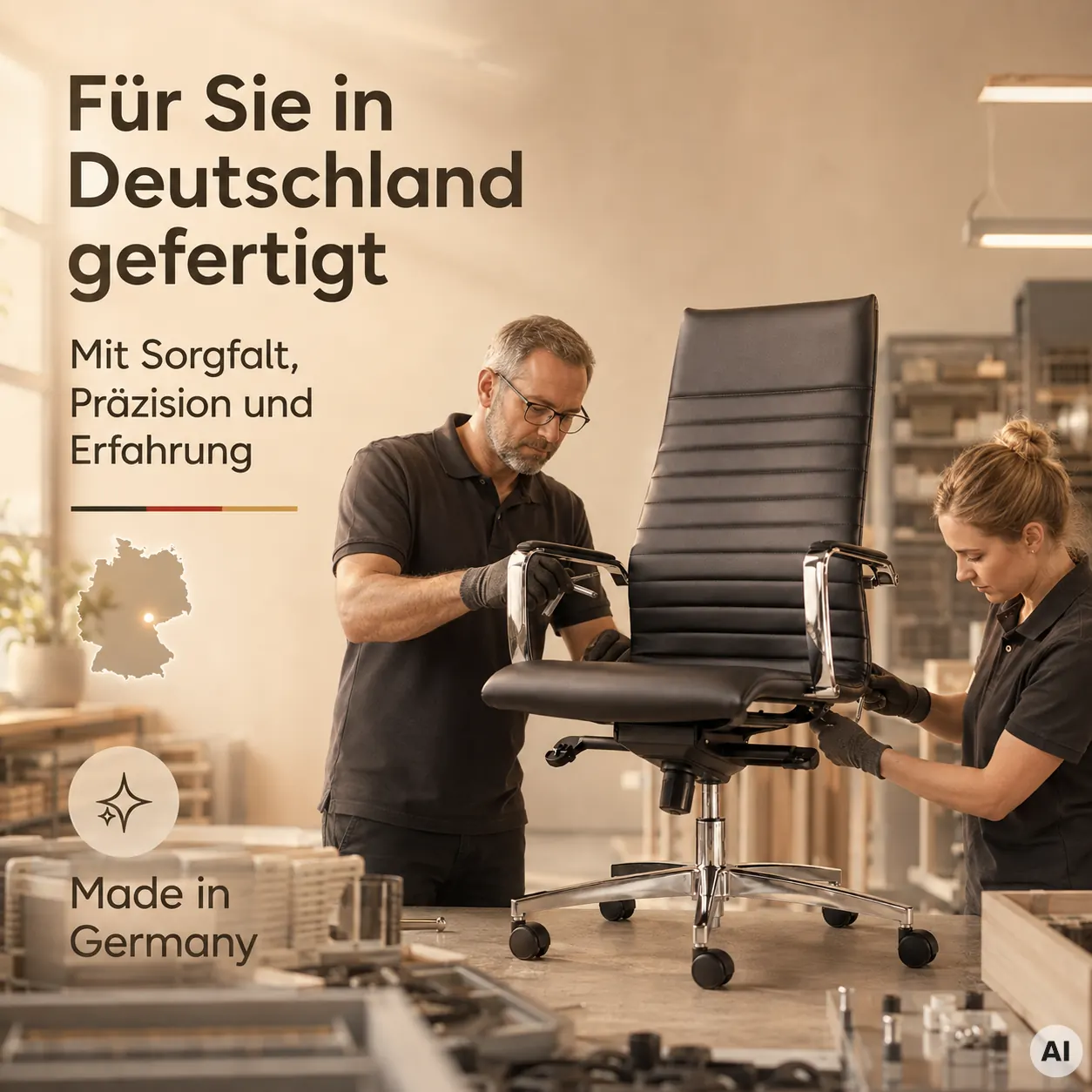 DESIGN - Bequemer Designer Bürostuhl